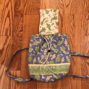 Pomegranate cloth backpack